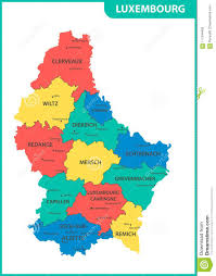 Travelling to luxembourg, the grand duchy of luxembourg? Die Ausfuhrliche Karte Des Luxemburgs Mit Regionen Oder Zustande Und Stadte Hauptstadte Verwaltungsabteilung Vektor Abbildung Illustration Von Form Karte 117344405