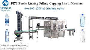 Pet Bottle Rinsing Filling Capping 3 In 1 Machine For Drinking Pure Wate Pet Bottle Mineral Water Bottle Bottle