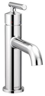 As the #1 faucet brand in north america, moen offers a diverse selection of thoughtfully designed kitchen and bath faucets, showerheads, accessories, bath safety products, garbage disposals and kitchen sinks for residential and commercial applications each delivering the best possible combination of meaningful innovation, useful features, and. Moen Gibson 1 2 Gpm One Handle High Arc Bathroom Faucet Contemporary Bathroom Sink Faucets By Buildcom Houzz