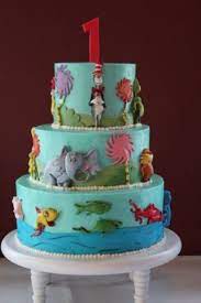 Organic catnip and tuna or chicken cat best friends birthday fish cake $ 29.99 select options; Three Tier Birthday Cake Dr Seuss One Fish Two Fish Horten Cat In The Hat The Lorax Seuss Cakes Dr Seuss Cake Cake