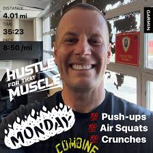 I hit as many workouts as I can to improve my fitness and to be better at  Jiu-jitsu....Today i meet a Marine who showed me what being "in shape"  was.... i absolutely