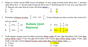 Soal ksm matematika ma 2018 tingkat kabupaten no. Soal Unbk Smp Matematika 2019 Cara Golden