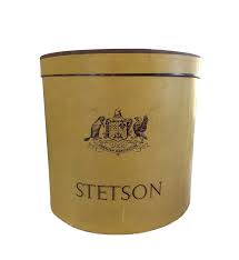Vintage Tall Stetson Hat Box With Old Stetson Crest Oval Hat Etsy Cowboy Hat Design Hat Storage Stetson Hat