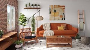 Bohemian Midcentury Modern Scandinavian Living Room Design By Havenly Inte In 2020 Scandinavian Design Living Room Living Room Scandinavian Modern Eclectic Living Room