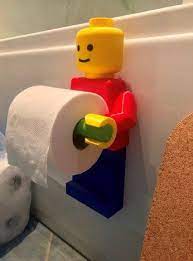 Image Of 3d Print Lego Lego Man Toilet Paper Holder Toilet Paper Holder Lego Bathroom Toilet Paper