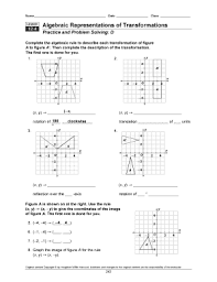 Translations worksheets this transformations worksheet will produce simple problems for practicing translations of objects. Algebraic Representations Of Transformations Worksheet Lesson 9 4 Answers Fill Online Printable Fillable Blank Pdffiller