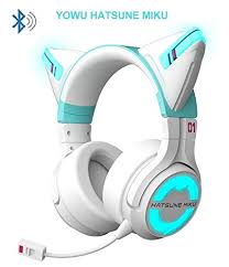 Je veux trouver des vêtements, montre, sac et des marques pas cher sur aliexpress ici hatsune miku aliexpress. Led Special With Hatsune Miku Cat Ear Headphones Unisex 4 Types Flash Mode Wireless Bluetooth 5 0 With Microphone Wireless Cat Ear Headphones Gaming No Fatigue Green Buy Online In United Arab Emirates