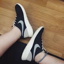 Collection by meunknownwoman loves pinterest. Womens Nike Roshe One Retro Black Wolf Grey Sail Women S Fashion Shoes On Carousell