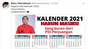 Dalam video ini, refly harun membahas soal kengototan harun masiku untuk dilantik sebagai. Masih Buron Harun Masiku Dijadikan Meme Kalender 2021 Suara Jateng