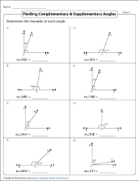 The pdf can be created in us letter or a4 page sizes. Complementary And Supplementary Angles Worksheets