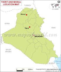 Tikrit And Mosul Location Map Location Map Map New World