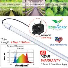 2 some of the best led grow lights used on plants: 4ft 120cm 30w Led Grow Light Tube Ledinpro Professional Series Full Spectrum Horticulture Hydroponic Uk Plug Play T8 Shopee Malaysia