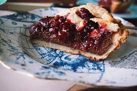 Heartbreak Pie Aka Black Bottom Cherry Pie Recipe On Food52 Cherry Pie Recipe Chocolate Cherry Pie Cherry Pie