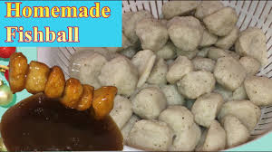 Homemade Fishball Recipe How To Make Fishballs Pinoy Style Lutong Pinoy Youtube Fishball Recipe Recipes Filipino Street Food