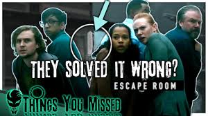The idea of a group of people being dropped into a deadly house that was out to get them has been around forever. 23 Things You Missed In Escape Room 2019 Youtube
