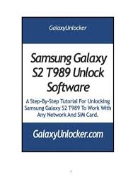 Jan 30, 2013 · simulate power button press *needs root*. Samsung Galaxy S2 T989 Unlock Software Galaxyunlocker