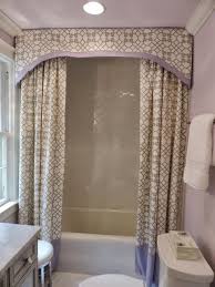 Vintage Glam Before And After Shower Curtain With Valance Bathroom Valance Fabric Shower Curtains