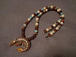 Shrimp Necklace Etsy Necklace Etsy Beaded Bracelets Beach Necklaces
