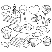 21 free printable gingerbread house coloring pages in vector format, easy to print from any device and automatically fit any paper size. Glorious Candy Coloring Pages Surfnetkids