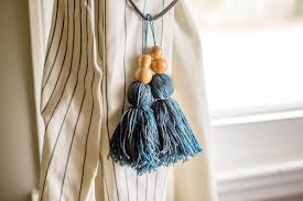 First, stick the command hook on your wall beside your curtain. How To Make Tassel Curtain Tie Backs How Tos Diy