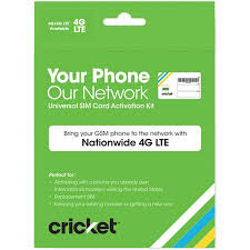 Cricket Wireless Byod Universal Sim Card Activation Kit