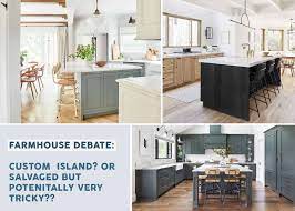 We plan on adding four backless stools to the setup once we're. The Case Of The Kitchen Island Can We Use A Salvaged Piece Without Regret Emily Henderson