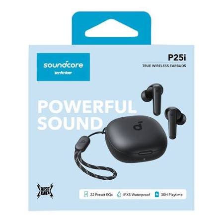 ANKER P25I WIRELESS EARBUDS - BLACK 