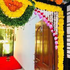 Sampradaya Events On Instagram Main Door Decor With Lotus Flower S Lilly Banthi Hyderabad Sout Door Flower Decoration Flower Decorations Leaf Decor Wedding Nepal flower and decor wedding decoration.
