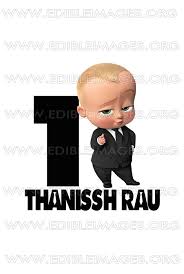 Puchong, selangor, malaysia tour operator western voyages. Edible Image Baby Boss For 1st Birthday Cake Aisha Puchong Jaya