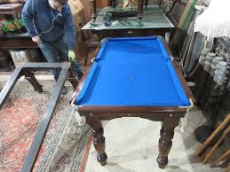 5ft Mahogany Riley Snooker Pool Table With Blue Cloth Table De Billard
