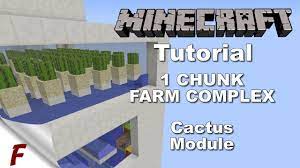 But there isn't any cactus that grows when i'm disconnected or far away from the farm. Minecraft 1 Chunk Fully Automatic Farm Complex Tutorial Cactus Farm Module Youtube