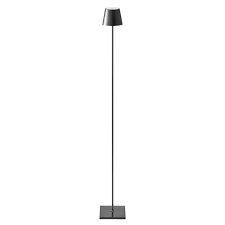 Led Akku Stehlampe Qutarg 120cm Dimmbar Ip54 Schwarz 81271
