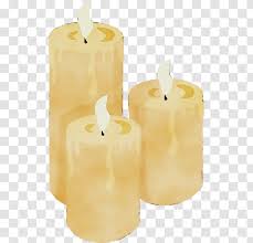 If you're painting with different colors, paint all of the sections in one color before rinsing your brush and moving onto the next, or use separate brushes. Candle Lighting Wax Flameless Yellow Paint Beige Flame Transparent Png