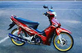 Suprax125 thailook ane kidal community via modifikasi.com. Striping Sticker Variasi Honda Supra X 125 Carbu Wave Merah Shopee Indonesia