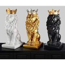 Abstract Decor For Home Abstract Art Figurine Website Sculpture Website Home Decor Website Home Decor Home Deco Gold Lion European Home Decor Decor