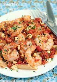 Greek Shrimp And Feta Pasta Recipes Cooking Recipes Greek Recipes