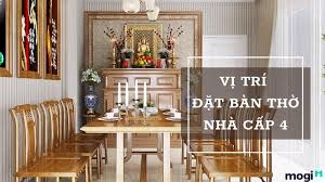 Vị trí đặt bàn thờ trong nhà cấp 4 ...