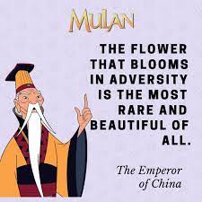 Uh, my ancestors sent a little lizard to help me? how have you reacted to adversity in the past? Mulan Quotes Text Image Quotes Quotereel