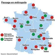 La ville est le lieu d'habitation de près de 8 français sur 10. Metropolisation Metz Sur La Carte De France Des Grandes Villes