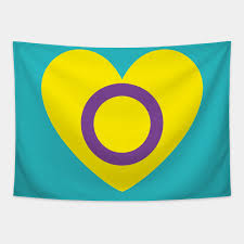 You're intersex and it's time to show your pride! Intersex Flag Heart Intersex Tapestry Teepublic