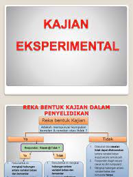Reka bentuk kajian eksperimental dan bukan. Reka Bentuk Kajian Eksperimental 1