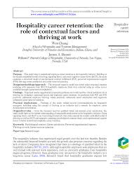Centrul teritorial de calcul electronic s.a. Pdf Hospitality Career Retention The Role Of Contextual Factors And Thriving At Work