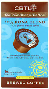 A wide variety of coffee bean and tea leaf options are available to you, such as taste, variety, and processing type. Cbtl 10 Kona Blend Brew Coffee Capsules By The Coffee Bean Tea Leaf 16 Count Box Buy Online In Bahamas At Bahamas Desertcart Com Productid 3859043