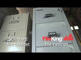 Used fire king fireproof lateral filing cabinets for sale. Fire Test Fireking Fireproof File Vs Standard Metal Filing Cabinet Youtube