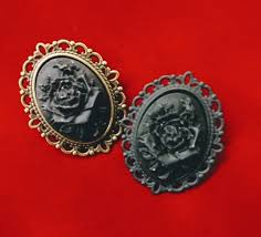 black brooch