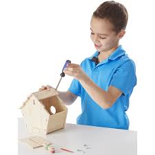 Homemade birdhouses for kids to make | frugal fun mom. Melissa Doug Build Your Own Wooden Birdhouse For Kids