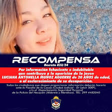 Investigan como posible trata de personas la desaparición de Luciana Muñoz  y hay una nueva recompensa