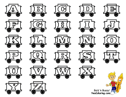 toy train learning letters free alphabet coloring numbers