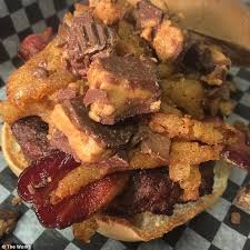 Ontario Restaurant Debuts Hamburger Filled With Reese S Peanut Butter Cups Daily Mail Online