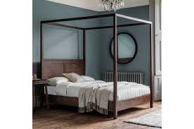 Black 4 Poster Bed Super King Frank Hudson Boho Retreat 4 Poster Bedstead Standard Super Kingsize 180cm Four Poster Bed Four Poster Bed Frame Super King Size Bed